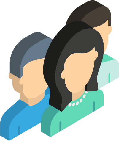 Group of people ismetric icon with link to Jury panel page